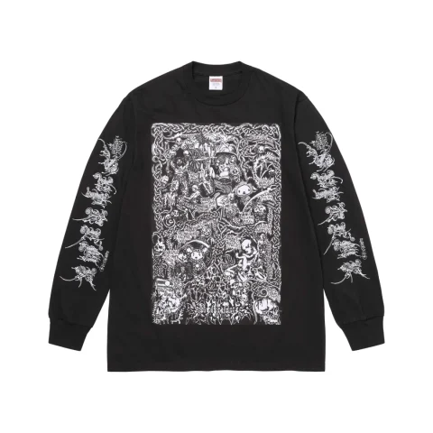 Supreme Wombat Longsleeve Tee 'Black'