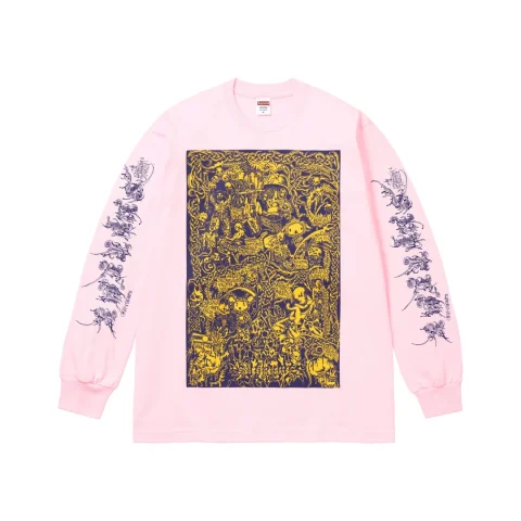 Supreme Wombat Longsleeve Tee 'Light Pink'