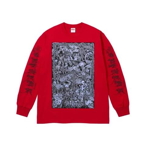 Supreme Wombat Longsleeve Tee 'Red'