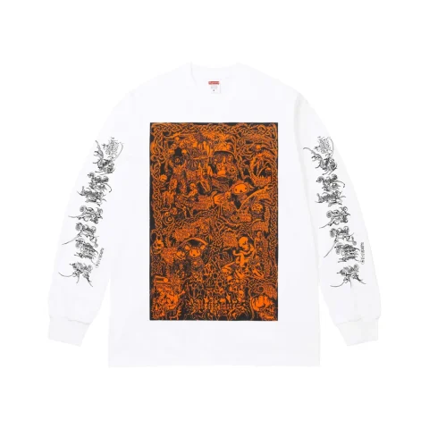 Supreme Wombat Longsleeve Tee 'White'