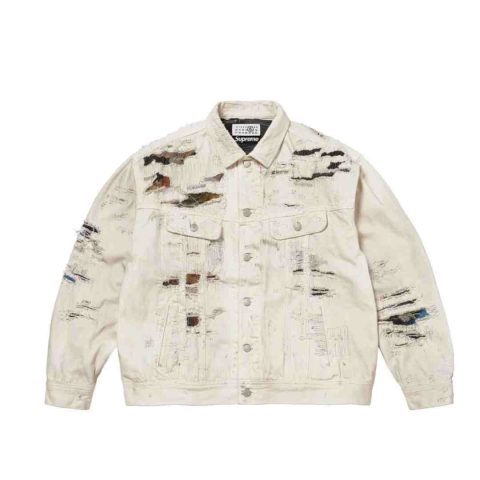 Supreme®/MM6 Maison Margiela Distressed Selvedge Denim Trucker Jacket