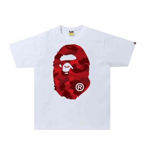 Koszulka Bape Big Head Red Camo