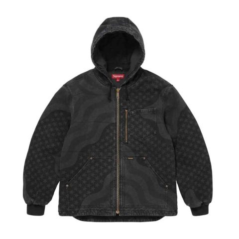 Kurtka Supreme Flag Quilted Hooded Work Jacket