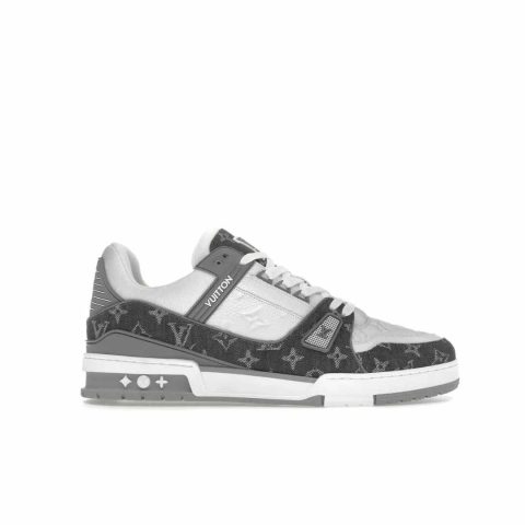 Louis Vuitton Trainer Monogram Denim Grey White