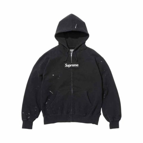 Bluza Supreme Box Logo Zip x Maison Margiela Black