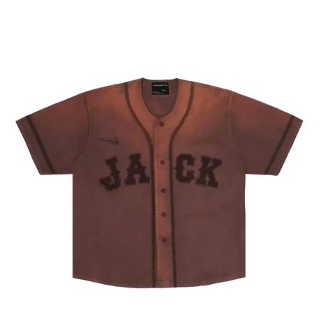Cactus Jack x Fragment x Nike Tokyo Jack Retro Baseball Jersey Brown