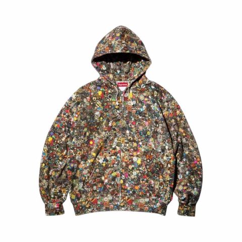 Supreme/Mike Kelley Zip Up Hooded Sweatshirt