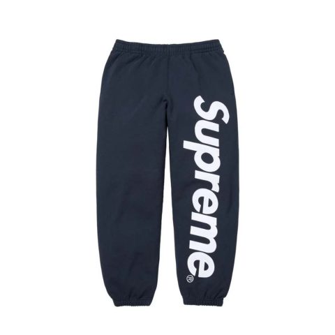 Spodnie Supreme Satin Appliqué Navy