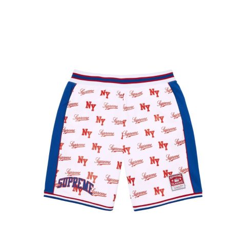 Spodenki Supreme Mitchell & Ness Monogram Short White