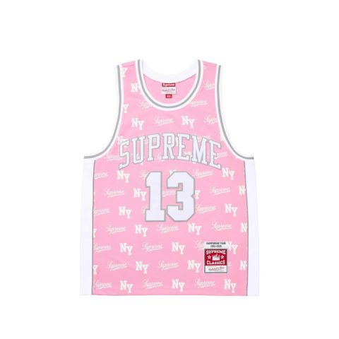 Mitchell & Ness Monogram Jersey Pink