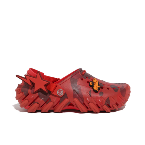 BAPE x Crocs Echo RO Clog 'Red Camo'