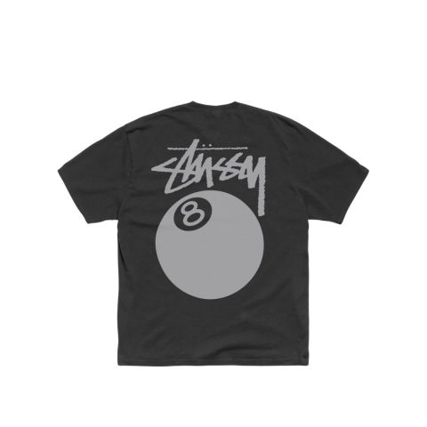 Koszulka Stussy 8 Ball Pigment Dyed Faded Black
