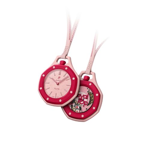 Swatch Audemars Piguet Royal Pop Collection Pocket Watch Otto Rosso