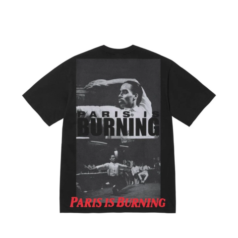 Koszulka Supreme Paris is Burning Black