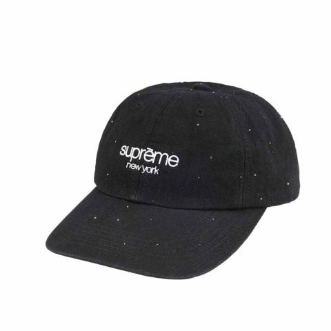 Czapka Supreme Sequin Denim Classic Logo 6-panel