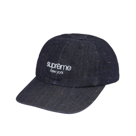 Czapka Supreme Sequin Denim Classic Logo 6-Panel