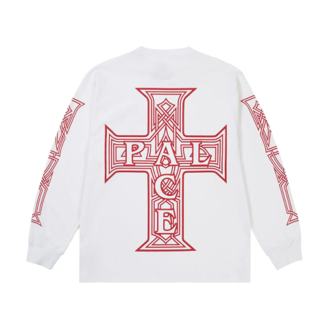Longsleeve Palace 'Y So Cross White'