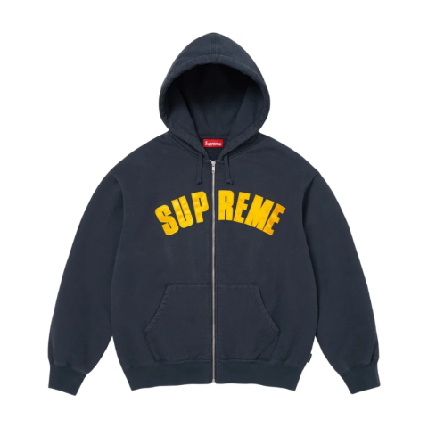 Bluza Supreme/Larry Clark Zip Up Hooded Sweatshirt Navy