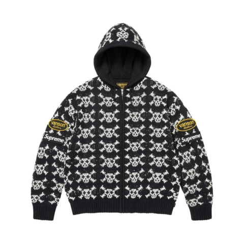 Sweter Supreme Vanson Leathers Skull 'Black'