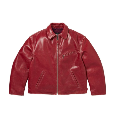 Kurtka Supreme Schott Distressed Leather Jacket