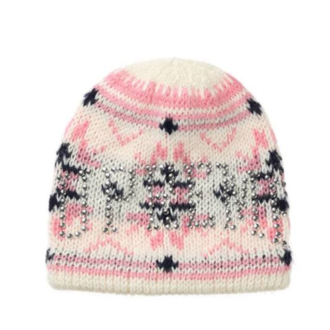 Czapka Supreme Fair Isle Studded Beanie Pink
