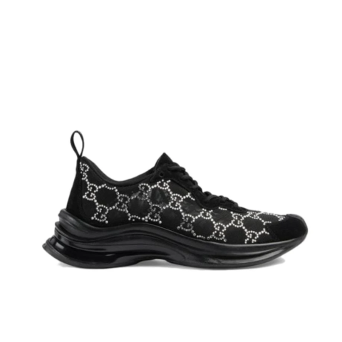 Gucci Run GG Crystal Sneaker 'Black' Women's