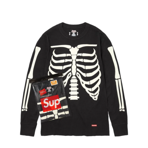 Longsleeve Termoaktywny Supreme Szkielet/Bones 'Black'