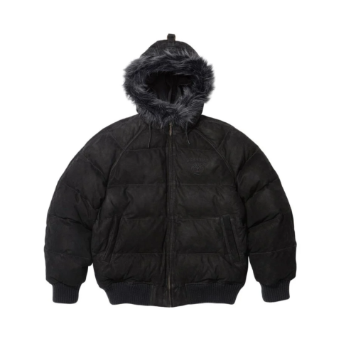 Kurtka Supreme Timberland Suede Puffer Jacket 'Black'