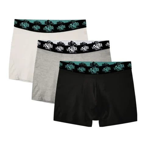 Bielizna Syna World Boxerki Syna White/Grey/Black (3PACK)
