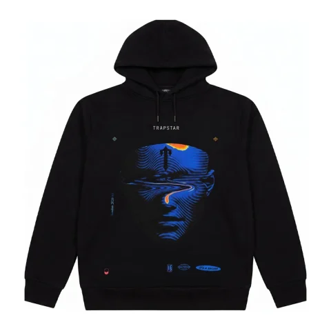 Bluza Trapstar Waves Hoodie - Black